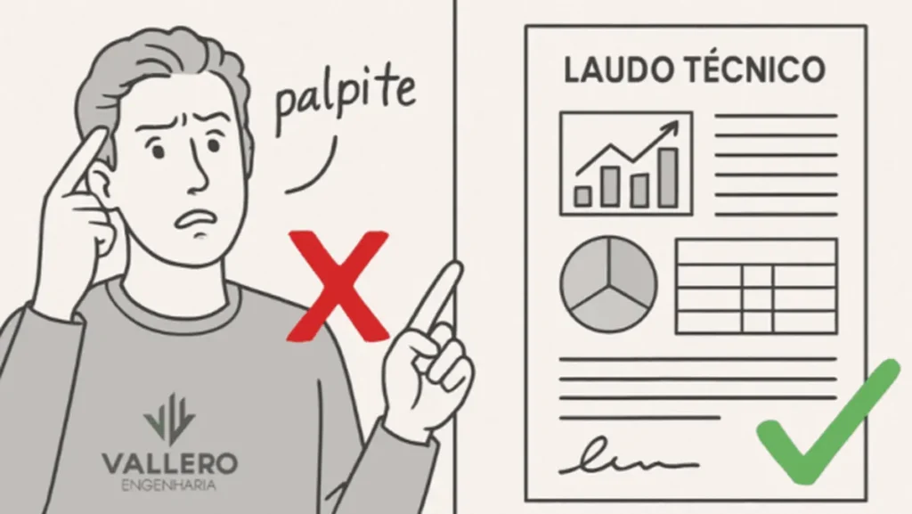 Comparação entre palpite e laudo técnico de avaliação de imóvel