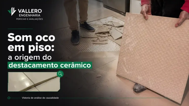 Vícios construtivos em apartamento: 64 placas com som oco e piso destacando