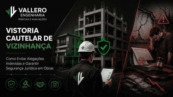 Vistoria cautelar de vizinhança para prevenção de danos e segurança jurídica em obras